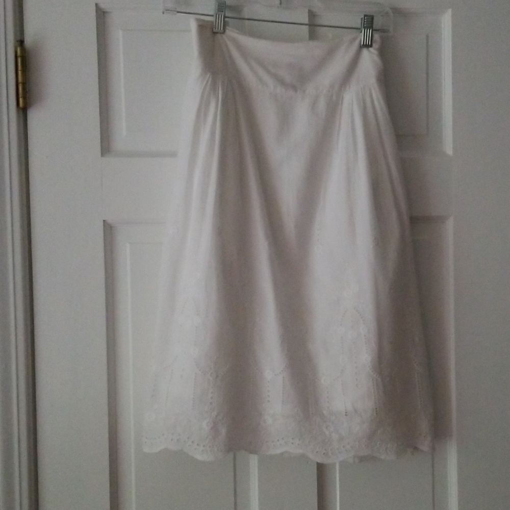 Old Navy White Eyelet Broderie Anglaise Skirt 10